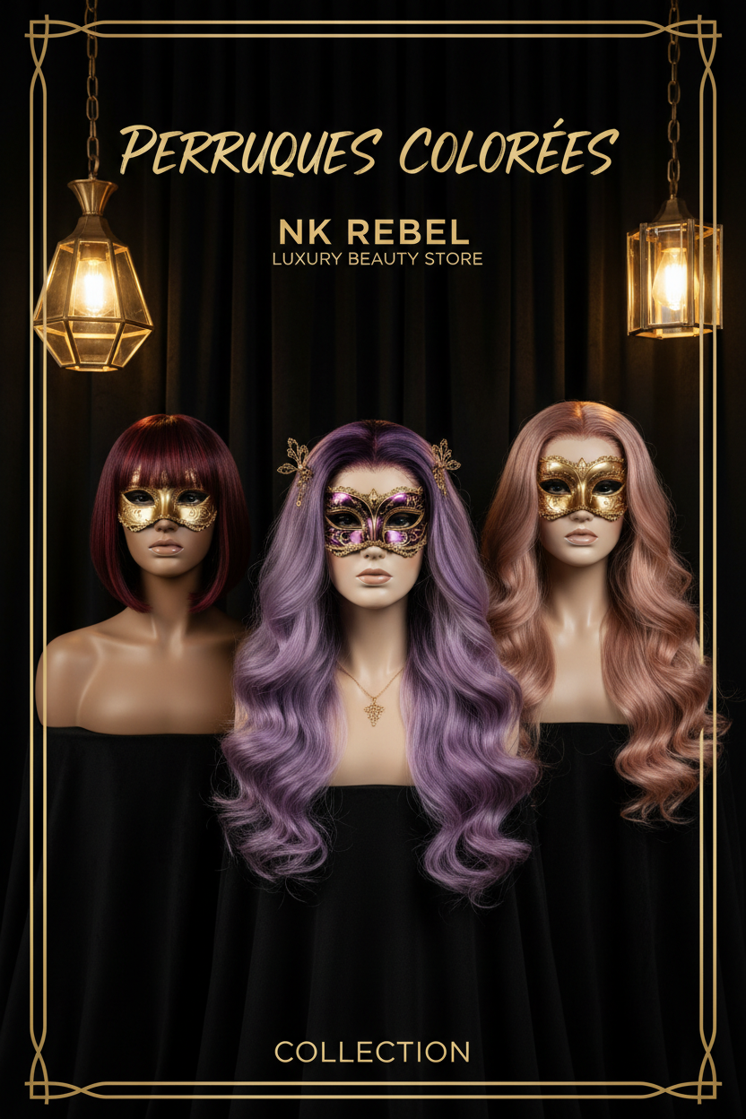 Perruques colorées